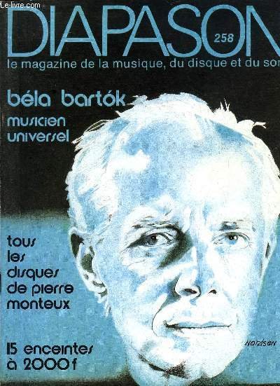 DIAPASON N° 258 - Pour le centenaire de Béla Bartok, … | Immagine principale