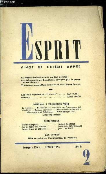 Esprit n° 199 - La France deviendra-t-elle un Etat policier …