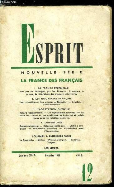 Esprit n° 256 - La France des Français - La …