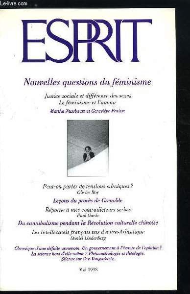 Esprit n° 191 - A l'écoute de l'opinion ? - Leçons de procès par Joël Roman, Les défenseurs de l'indéfendable, réponse a mes contradicteurs serbes par Paul Garde, Les immigrés dans la ville, peut-on parler de tensions ethniques ? par Olivier Roy