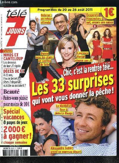 Télé 7 jours n° 2673 - Le faux JT de Nikos et Nicolas Canteloup, Adele, la France l'adore, Antonio Banderas : je ne suis pas un latin lover, FBI : duo très spécial, interview croisée et déjantée, FX de Secret Story nous quitte a 22 ans