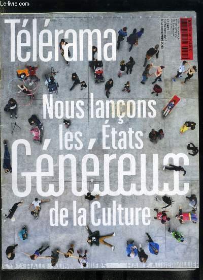 Télérama n° 3485 - Le philosophe Alain Guyard, iTélé : ras le Bolloré, L'artiste engagé Kader Attia, prix Marcel Duchamp, Le centquatre, la belle de Mai, la condition publique, Charles Berling, capitaine du Liberté a Toulon, Du nouveau dans les écoles