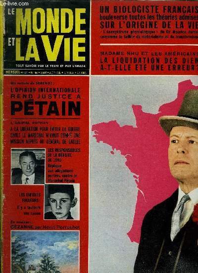 Le monde et la vie n° 132 - L'argent de … | Immagine principale