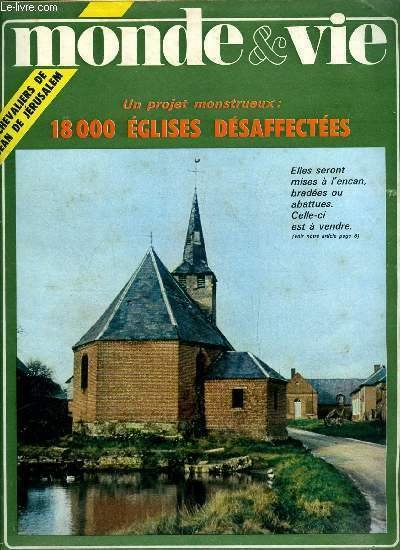Le monde et la vie n° 176 - Le rapport des forces dans l'opinion française, Le coup de Prague, Le plan devant le C.N.P.F. par Louis Salleron, 120 000 naissances en moins, La bourse : deux affaires recommandées, 18 000 églises menacées d'être désaffectées