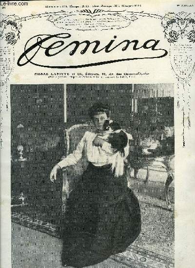 Femina n� 251 - Mon voyage aux indes par Mme Albert Besnard, Le chariot de Thespis au XXe si�cle par Andr�e M�gard, Voiles d'Orient, Son secret par Matilde Serao, La couronne de la Reine, A propos des f�tes de couronnement, La saison de Paris