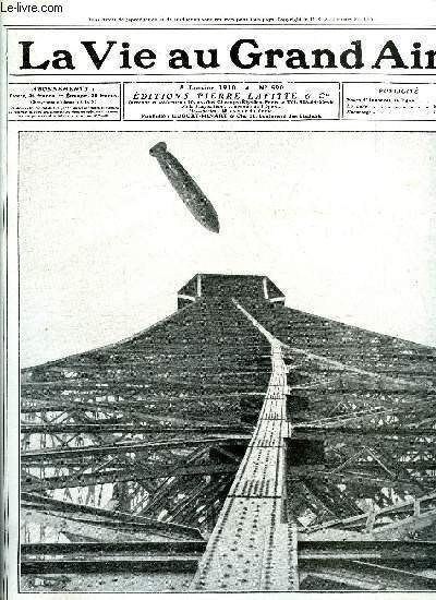 La vie au grand air n° 590 - Le Zodiac III vu de la Tour Eiffel, Les leçons de l'année sportive par Georges Rozet, La Saint Sylvestre des aviateurs par Marcel Viollette, La nouvelle tentative de Jacques de Lesseps, Opinions sur la boxe par James W.