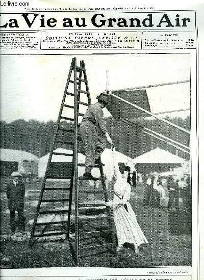 La vie au grand air n° 614 - Au meeting de Rouen - Mlle Geneviève Vix, mécanicien de Dickson, La coupe du Prince Henri, L'aéroplane le plus rapide par F.A. Wheel, Le meeting de Rouen, Opinions sur Jeffries par Jacques Mortane, Le grand Steeple - Victoire