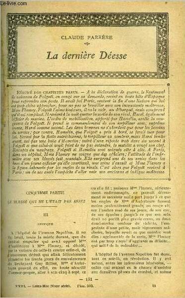Lisez moi - nouvelle série - n° 203 - La dernière déesse (III) par Claude Farrère, Le vieux par Pierre Villetard, La goulorge par Charles Foley, Valombré (IV) par Henry Bordeaux, Elle aimait trop le bal par Paul Reboux, La conquête de Jérusalem (II)