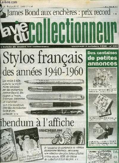 La vie du collectionneur n� 240 - Mes bouchonneuses par …