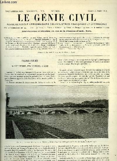 Le g�nie civil tome LXXIII n� 2 - Travaux publics … | Immagine principale