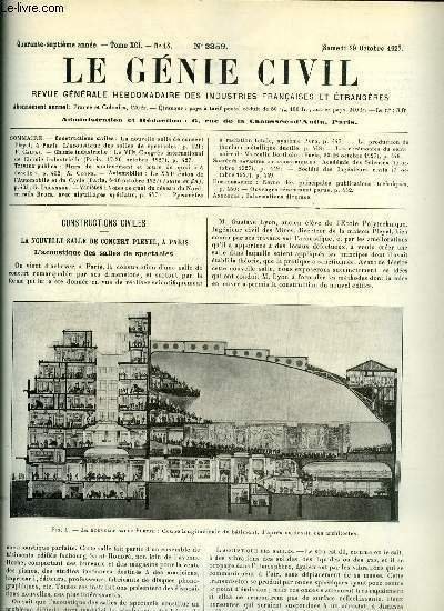 Le génie civil tome XCI n° 18 - La nouvelle … | Immagine principale