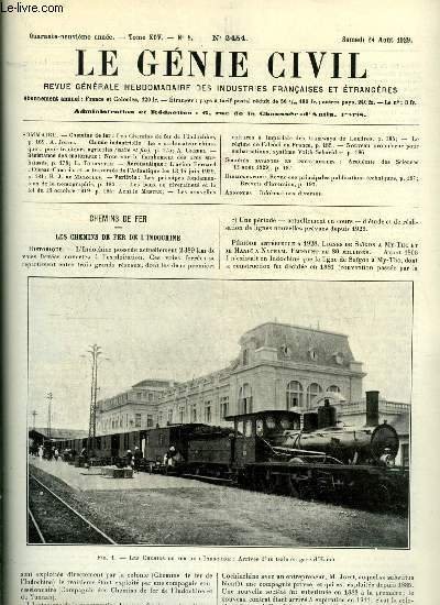 Le génie civil tome XCV n° 8 - Les chemins …