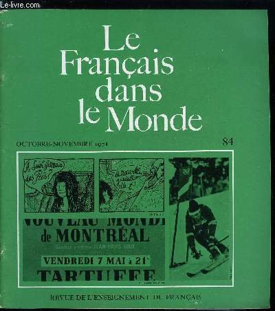 Le fran�ais dans le monde n� 84 - Raymond Queneau …
