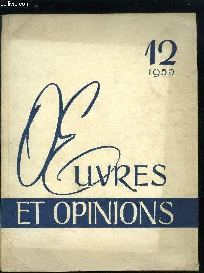 Oeuvres et opinions n� 12 - Ballade du soldat par V. Ejov et G. Tchoukhra�, Dans l'Ala�, Rousset par V. Arkhanguelski, D�vouement par I. Rakhim, Souvenirs d'Alexandre Ostoujev par I. Andronikov, Voyage a Tofalaria par I. Likhodeev, Les �crivains