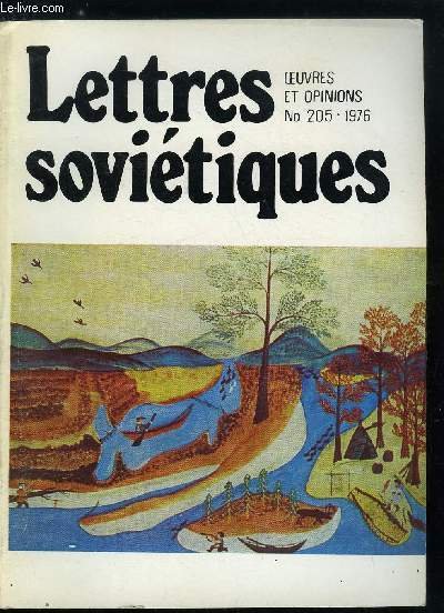Lettres sovi�tiques, oeuvres et opinions n� 205 - Constellation du … | Immagine principale