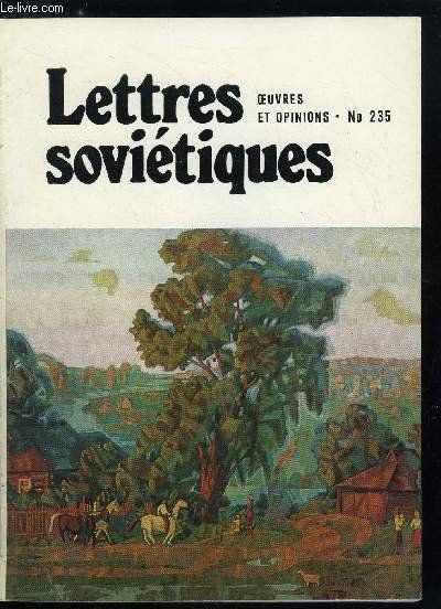 Lettres sovi�tiques, oeuvres et opinions n� 235 - Et pas … | Immagine principale