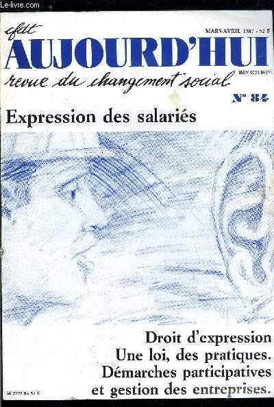 CFDT Aujourd'hui n� 84 - Expression des salari�s - Droit …
