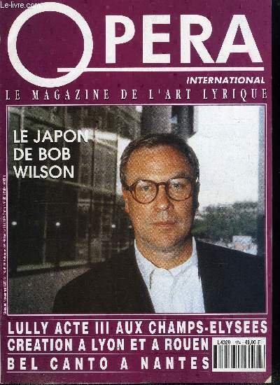 Op�ra international n� 174 - Bob Wilson, Cr�ation a Lyon, … | Immagine principale