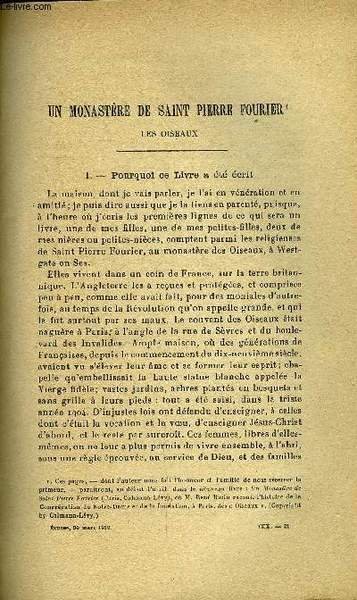 Etudes tome 210 n� 6 - Un monast�re de Saint Pierre Fourier par Ren� Bazin, L'Afrique du nord fran�aise par Louis Jalabert, T�moins de la foi, ceux des pontons de Rochefort par Paul Dudon, La th�se de la France a Gen�ve et quelques r�actions de l'opinion