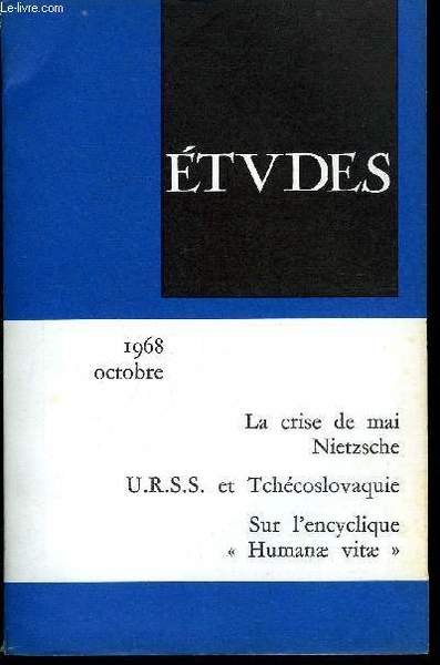 Etudes tome 329 n� 10 - L'exp�rience tch�coslovaque par Michel …