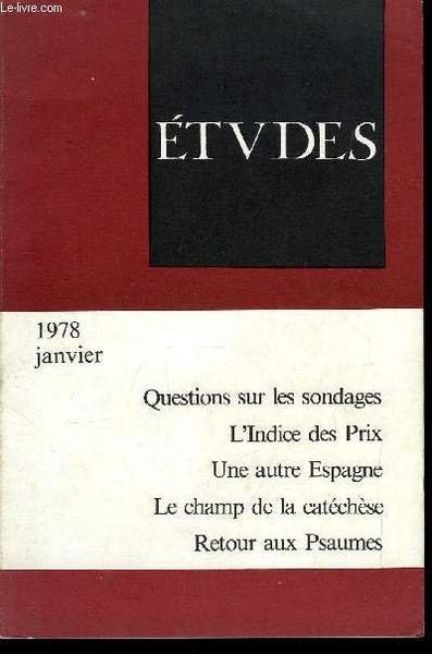 Etudes tome 348 n� 1 - M�tamorphose de l'Espagne par …