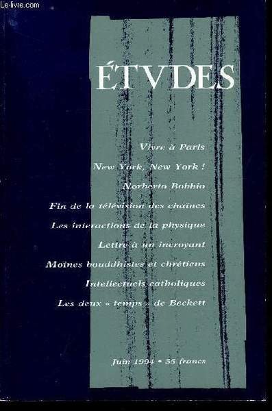 Etudes tome 380 n� 6 - Paris par Thierry Paquot, …