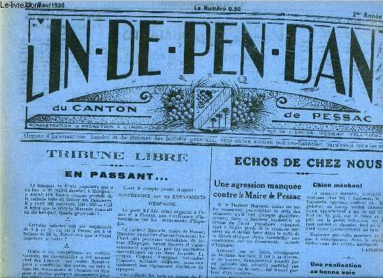 L'indépendant du canton de Pessac n° 79 - Tribune libre, …