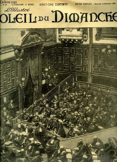 L'illustré, soleil du dimanche n° 50 - Une séance de la haute cour - interrogatoire de M. Buffet, Le dard par Jean Rameau, Un bon coup de plumeau par Matilde Alanic, L'oncle pingre par Claude Couturier, Le capitaine Denis par Roger des Varennes