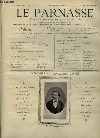 Le parnasse - organe des concours littéraires de Paris - …