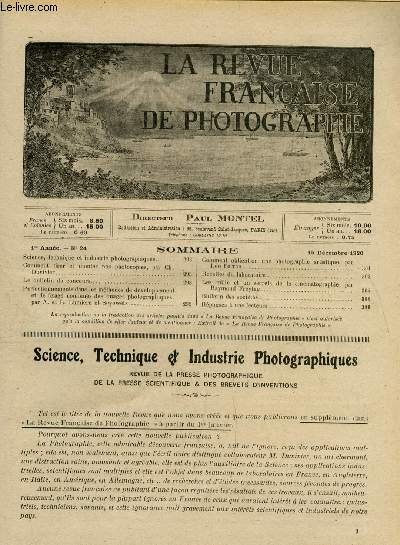 Revue "Le Procédé" 1907 - Photographie Appliquée Aux Impressions - État Correct