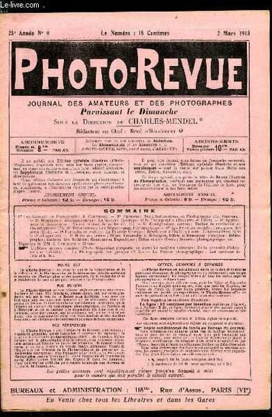 Photo-revue n° 9 - Les animaux en photographie par J. … | Immagine principale