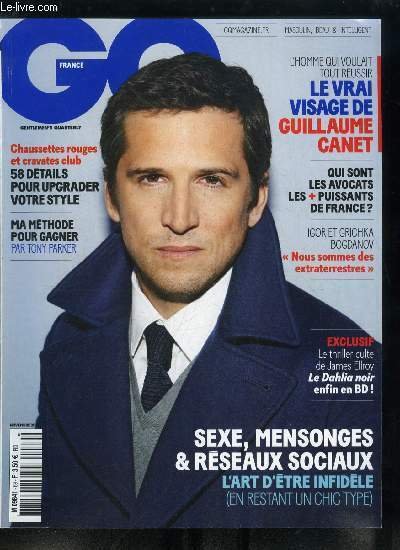 GQ n° 69 - En couverture : Guillaume Canet, Découverte dans Harry Potter, Clémence Poésy irradie dans la série événement Tunnel, La culture underground du moto custom est en passe de devenir un phénomène, Janelle Monae dépote avec The Electric Lady