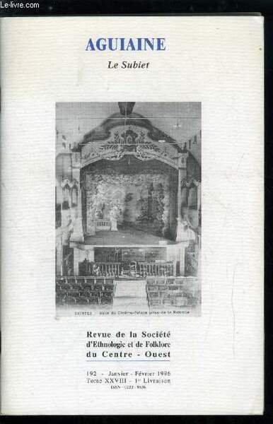 Aguiaine n° 192 + supplément - Centenaire du cinéma, Regards …