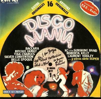 DISQUE VINYLE 33T DISCO MANIA FLY ROBIN FLY / GET UP BOOGIE / SOUL DRACULA / ROCK COLLECTION / QUIET VILLAGE / I LOVE TO LOVE / GIVE ME MORE LOVE / SPRING RAIN.