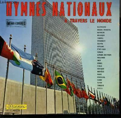 DISQUE VINYLE 33T HYMNES NATIONAUX. ALLEMAGNE / ARABIE SAOUDITE