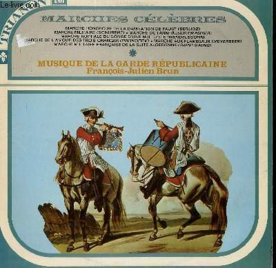 DISQUE VINYLE 33T MARCHES CELEBRES. MARCHE HONGROISE DE LA DAMNATION DE FAUST / MARCHE AUX FLAMBEAUX / MARCHE MILITAIRE FRANCAISE / MARCHE NUPTIALE DU SONGE D'UNE NUIT D'ETE / MARCHE DE TANNHAUSER.