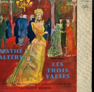 DISQUE VINYLE 33T LES TROIS VALSES. PAR LES ARTISTES ET …