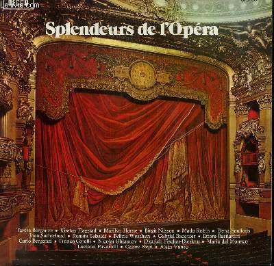 2 DISQUES VINYLE 33T SPLENDEURS DE L'OPERA. FAUST ( RONDE DU VEAU D'OR ET TRIO FINAL) DE GOUNOD / CARMEN ( HABANERA) DE BIZET / LA TRAVIATA ( ROMANCE ) DE VERDI / DON JUAN ( SERENADE ) DE MOZART.