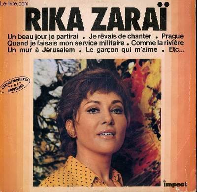 DISQUE VINYLE 33T UN BEAU JOUR JE PARTIRAI / JE REVAIS DE CHANTER / PRAGUE / QUAND JE FAISAIS MON SERVICE MILITAIRE / COMME LA RIVIERE / UN MUR A JERUSALEM / LE GARCON QUI M'AIME.