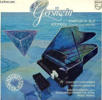 DISQUE VINYLE 33T RHAPSODY IN BLUE / CONCERTO SYMPHONIQUE , …