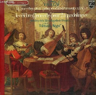 DISQUE VINYLE 33T 4 CONCERTOS POUR GROUPES D'INSTRUMENTS VARIES DONT …