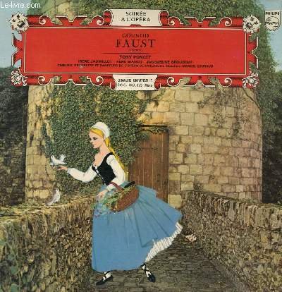 DISQUE VINYLE 33T LE DOCTEUR FAUST, MEPHISTOPHELES, MARGUERITE, SIEBEL.