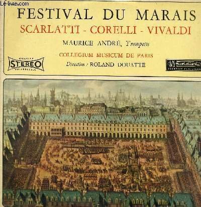 DISQUE VINYLE 33T ALESSANDRO SCARLATTI, ARCANGELO CORELLI, ALESSANDRO SCARLATTI, ANTONIO VIVALDI.