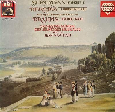 DISQUE VINYLE 33T SYMPHONIE N�4, LA DAMNATION DE FAUST, OUVERTURE TRAGIQUE.
