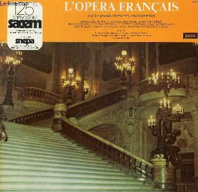 DISQUE VINYLE 33T LA JUIVE, LES HUGUENOTS, MIGNON, FAUST, CARMEN, MANON, LAKME, WERTHER, LOUISE, LES CONTES D'HOFFMANN, SAMSON ET DALILA.