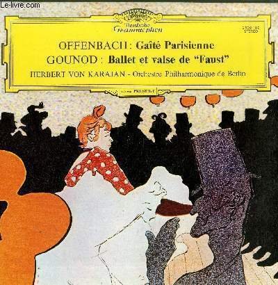 DISQUE VINYLE 33TGAITE PARISIENNE-BALLET ET VALSE DE FAUST