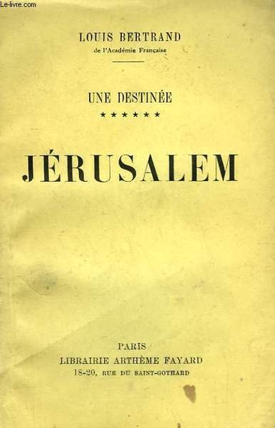 UNE DESTINEE TOME 6 : JERUSALEM. | Immagine principale