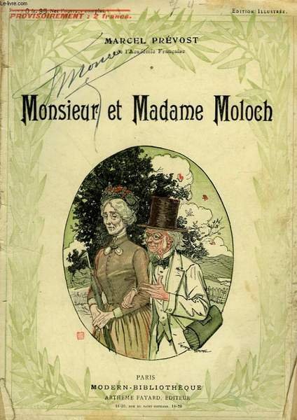 MONSIEUR ET MADAME MOLOCH. COLLECTION MODERN BIBLIOTHEQUE.