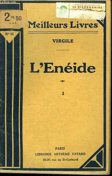 L'ENEIDE. TOME 1. COLLECTION : LES MEILLEURS LIVRES N° 55.