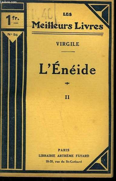 L'ENEIDE. TOME 2. COLLECTION : LES MEILLEURS LIVRES N° 56.